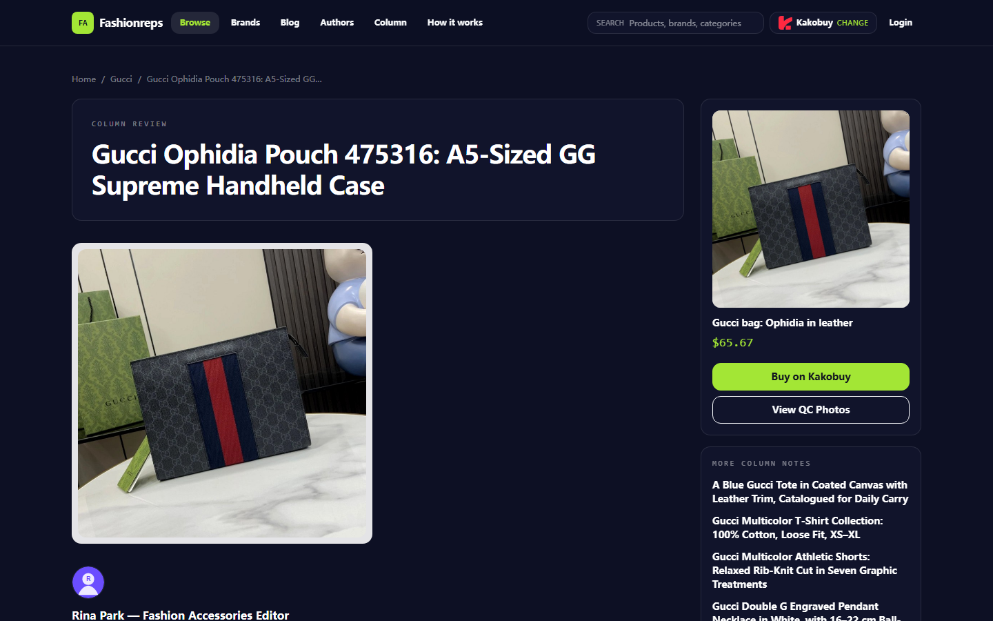 Gucci Accessories: Verify Images & Links in Site vs Sheets
