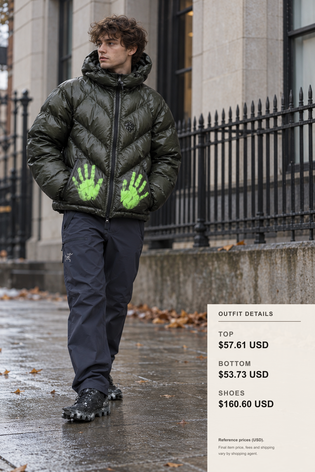 Versace Jackets Looks for Fall and Winter outfit 1 full-body street style for fashionreps