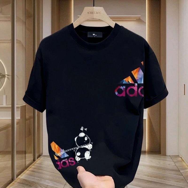 Adidas Black T-Shirt in Casual Streetwear Style Review: Grading the Size Chart Against Three Body Types