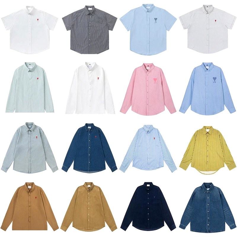 Ami Paris Check Multicolor T-Shirt Collection Review: Two Checks, 14 Stripes and 21 Solids in a 37-Code Listing