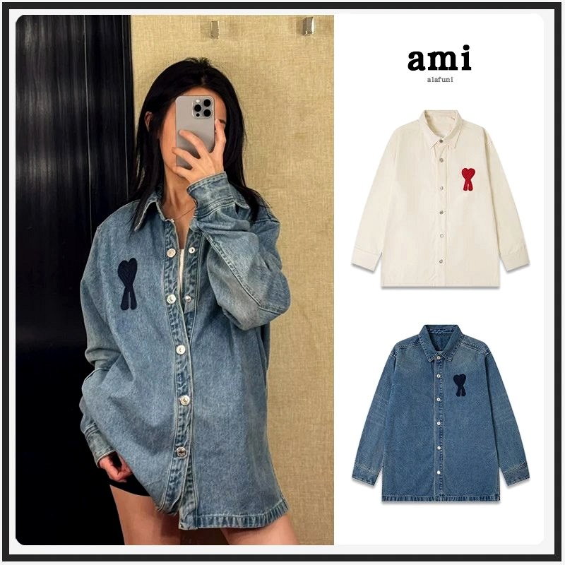 Ami Paris Heart-Embroidered Denim Jacket Review: Sleeve Length, Cuff Opening and a 'Short Sleeve' Specification