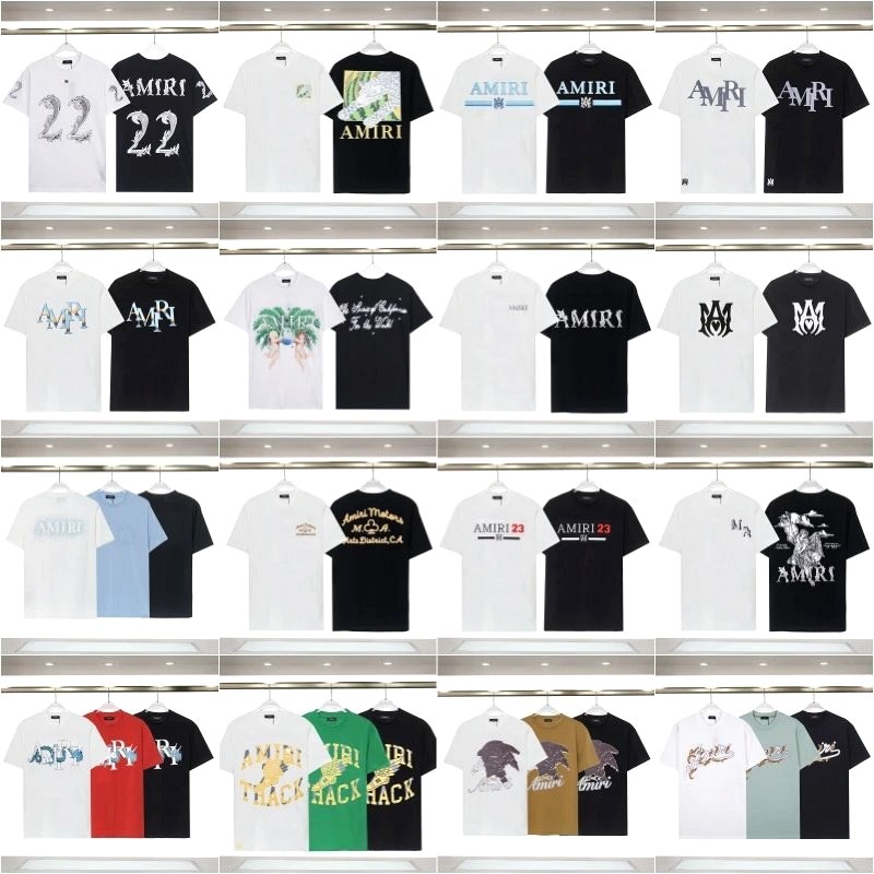 Amiri Letter-Print Logo T-Shirt Review: Three Body Types, One $8.36 Loose-Cut Cotton Crew Neck