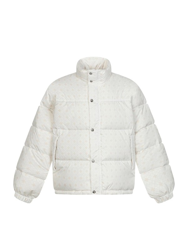 The Collar Was the Tell: Dior's $149 White Jacquard Puffer in a Two-Day Cold Front