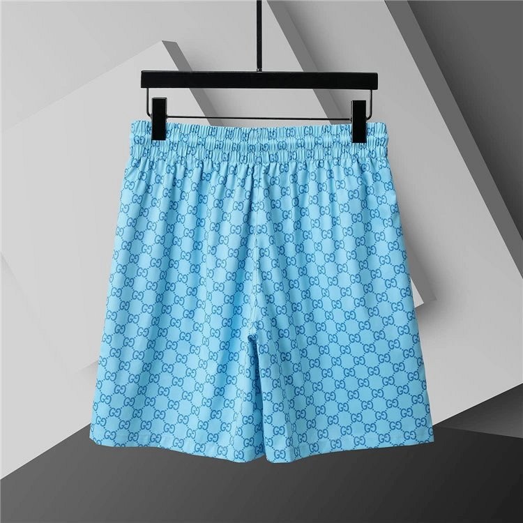 Gucci Blue Logo Shorts Review: The M–3XL Letters Tested on Three Body Types