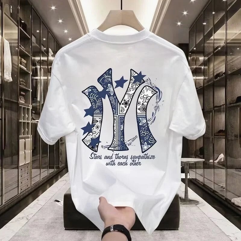 MLB Blue Printed Streetwear T-Shirt—Special Offer Review: The Agent QC Photos vs the Parcel — Nine Frames, One Blue Back Print