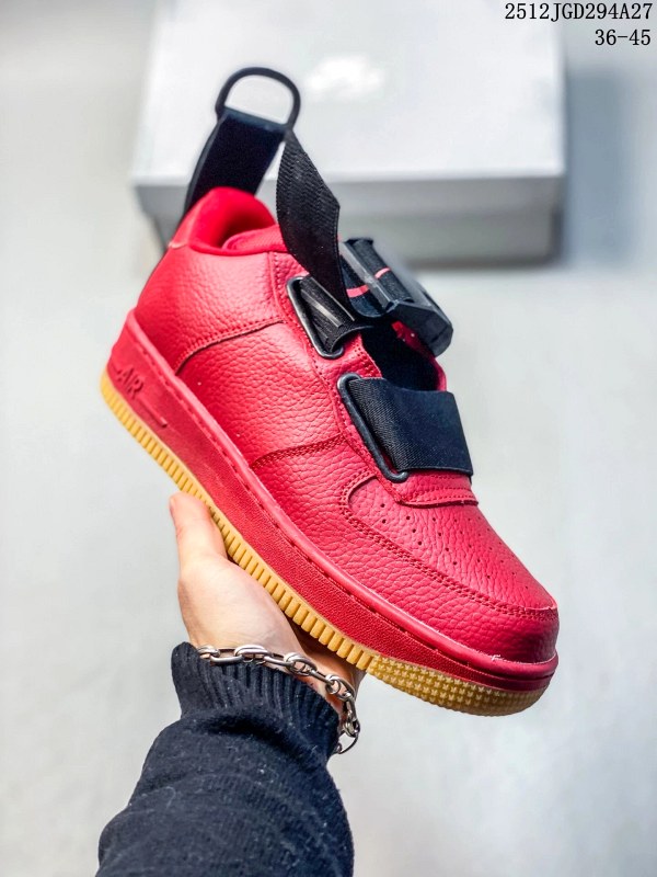 Red AF1 Utility on Wet Pavement: Grip, Creasing and the Strap Question at $37.61