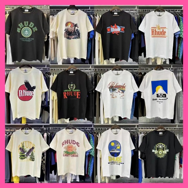 Rhude Streetwear T-Shirt Collection Review: 220g Cotton, Loose Cut, Dozens of Colourways