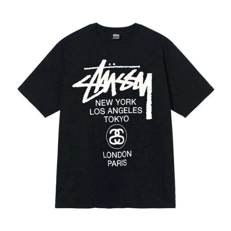 Stussy Letter-Print Black T-Shirt Review: Tested 250–300 gsm Cotton